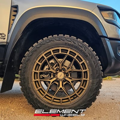 22 inch Vossen HFX-1 in Bronze on a 2022 Dodge Ram 1500 TRX