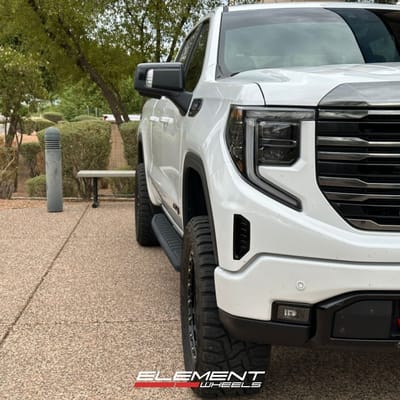20 inch KMC KM548 Chase Matte Bronze w/ Black Lip on a 2022 GMC Sierra 1500