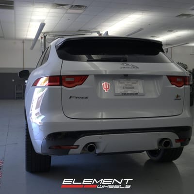 22 Inch Lexani Wraith in Full Gloss Black on a 2017 Jaguar F-Pace SUV