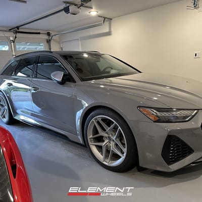 21 inch HRE FF11in Liquid Metal on an Audi RS6