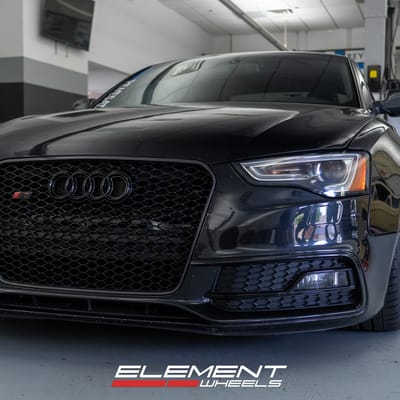 19 Inch Ferrada CM2 in Matte Graphite w/ Chrome Lip on a 2014 Audi S5 Prestige
