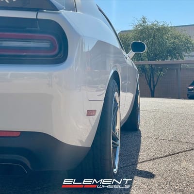 20 inch Ferrada CM1 in Matte Graphite on a 2023 Dodge Challenger Hellcat