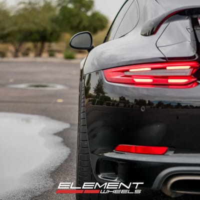 20 inch Variant Argon Brushed Titanium on a 2019 Porsche 911 Carrera Base