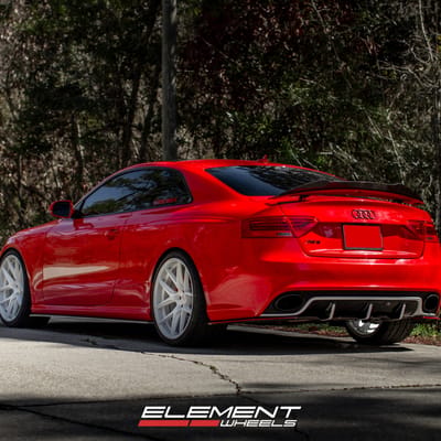 Ace Alloy AFF02 Full Brushed Aluminum with Clear Coat on a 2015 Audi RS5