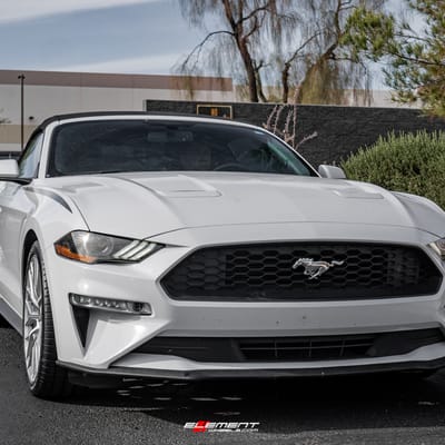 20 inch Staggered Asanti ABL-21 Brushed Silver on a 2018 Ford Mustang