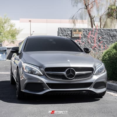 19 inch Niche Essen Matte Black M147 on a 2017 Mercedes Benz C300 Coupe