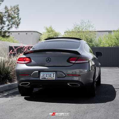 19 inch Niche Essen Matte Black M147 on a 2017 Mercedes Benz C300 Coupe