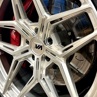 20 inch Variant Zeno in Raw Milled on a 2020 Audi RS5