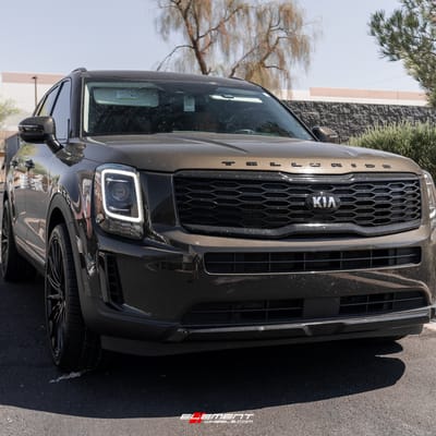 22 inch Asanti ABL-14 Gloss Black on a 2020 Kia Telluride