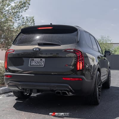 22 inch Asanti ABL-14 Gloss Black on a 2020 Kia Telluride
