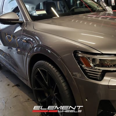 22 inch Axis Verde Gloss Black on a 2022 Audi E-Tron SUV