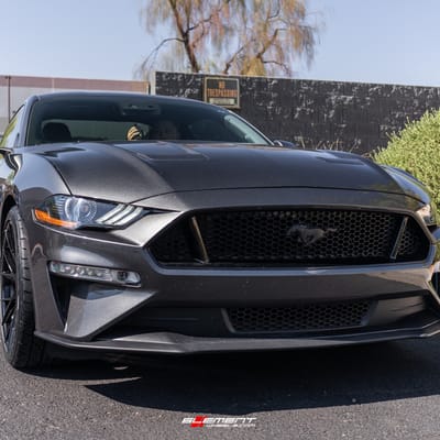 20 inch Staggered Blaque Diamond BD-F18 Gloss Black on a 2018 Ford Mustang