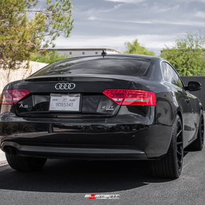 20 inch Ferrada FR4 Matte Black w/ Gloss Black Lip on a 2010 Audi A5