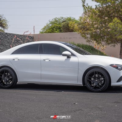 19 inch Variant Xenon Satin Black on a 2020 Mercedes Benz CLA250