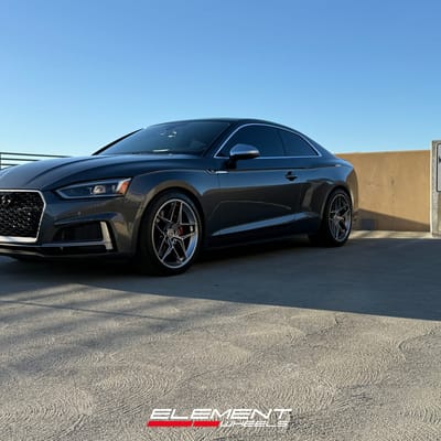 19" HRE FlowForm FF11 in Liquid Metal on a 2018 Audi S5