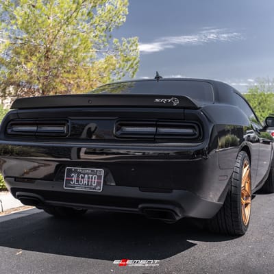 20 inch Staggered Variant Xenon Brushed Bronze on a 2018 Dodge Challenger SRT Hellcat