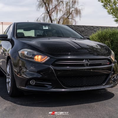 18 inch Vors TR4 Hyper Black on a 2015 Dodge Dart