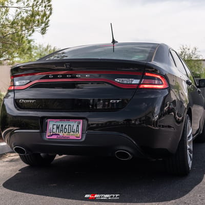 18 inch Vors TR4 Hyper Black on a 2015 Dodge Dart