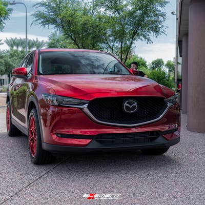 19 inch Variant Radon Custom Blood Red on a 2020 Mazda CX-5