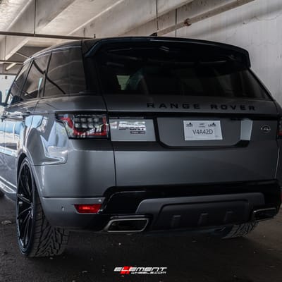 24 inch Blaque Diamond BD-11 Gloss Black on a 2020 Land Rover Range Rover Sport HSE V8 Supercharged