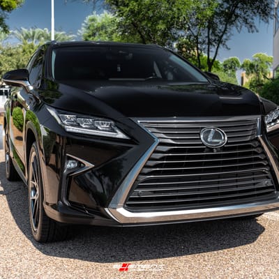 22 inch Ferrada FR2 Machine Black w/ Chrome Lip on a 2017 Lexus RX350