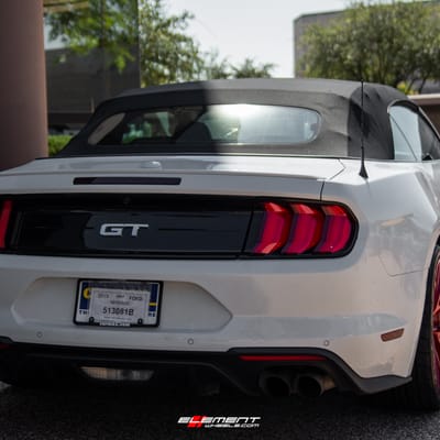 20 inch Niche Misano Candy Red M186 on a 2019 Ford Mustang