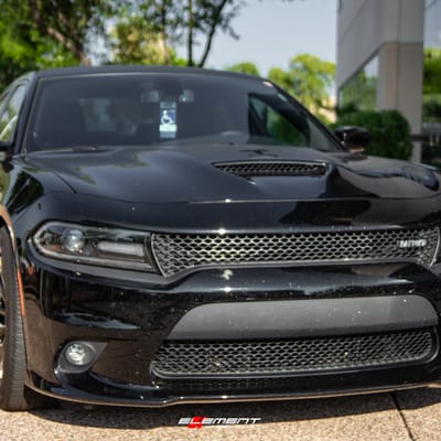 20 inch Ferrada FR4 Matte Bronze w/ Gloss Black Lip on a 2018 Dodge Charger