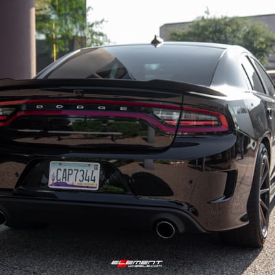20 inch Ferrada FR4 Matte Bronze w/ Gloss Black Lip on a 2018 Dodge Charger