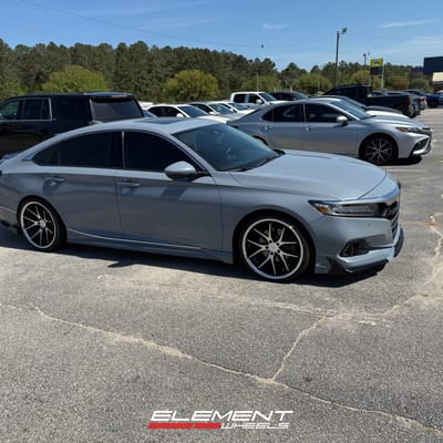 20 inch Ferrada FR2 Machine Black w/Chrome Lip on a 2021 Honda Accord Sedan