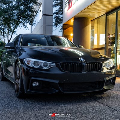 Staggered 19 Inch Variant Xenon in Brushed Bronze on a 2018 BMW 4 Series