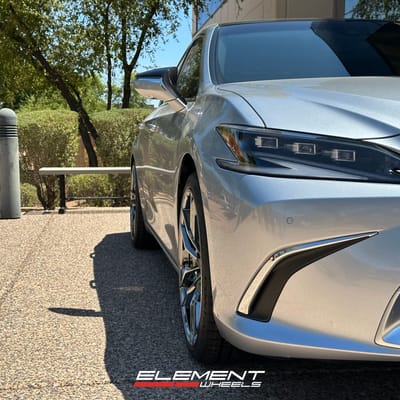 20 inch Variant Krypton Super Black Chrome on a 2023 Lexus ES350