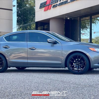 18 inch Vors TR4 in Gloss Black on a 2013 Acura ILX