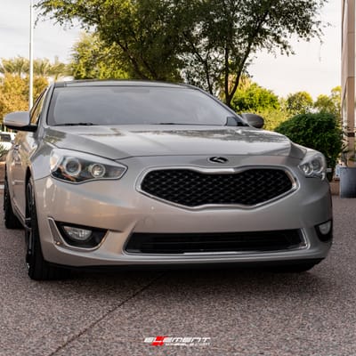 20 inch Lexani Ekko Satin Black w/ Gloss Black Lip on a 2014 Kia Cadenza