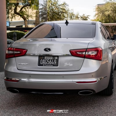 20 inch Lexani Ekko Satin Black w/ Gloss Black Lip on a 2014 Kia Cadenza