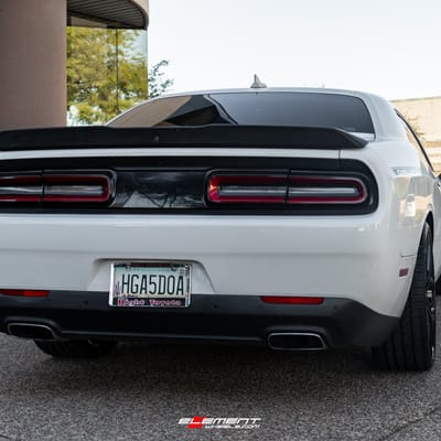 22 inch Blaque Diamond BD-F25 Gloss Black on a 2016 Dodge Challenger RWD