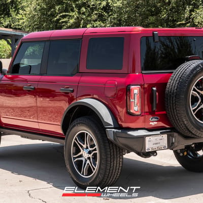 20 inch American Racing AR893 Mainline Gloss Black Machined on a 2025 Ford Bronco 4-Door Sasquatch