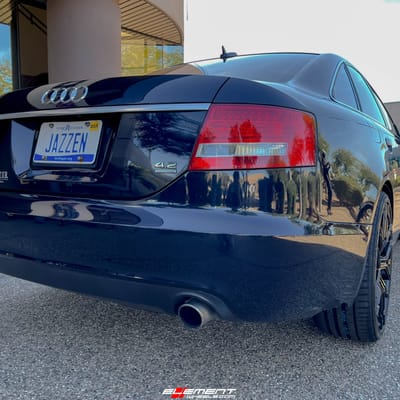 20 inch Lexani Vertigo Full Black on a 2006 Audi A6