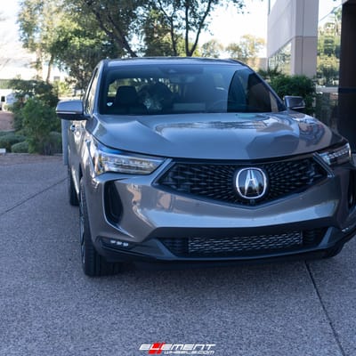 20 Inch Ace Alloy AFF02 in Gloss Mica Grey Machined on a 2022 Acura RDX A-Spec