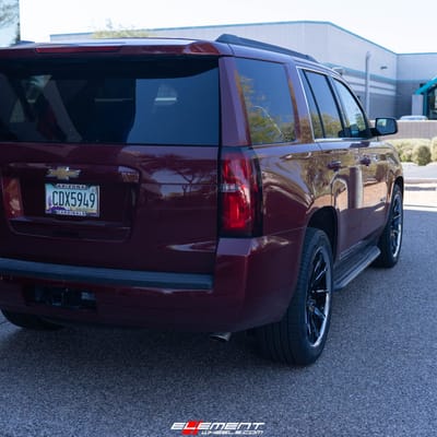 22 Inch Asanti Abl-29 in Gloss Black Milled W/ a Chrome Lip on a 2018 Chevrolet Tahoe