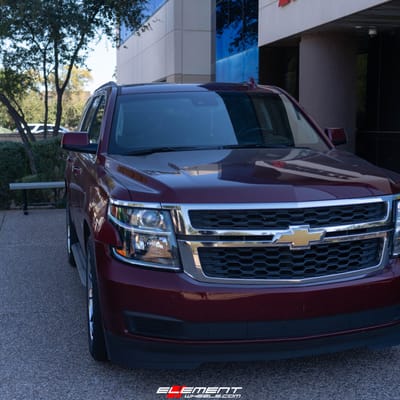 22 Inch Asanti Abl-29 in Gloss Black Milled W/ a Chrome Lip on a 2018 Chevrolet Tahoe