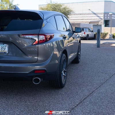 20 Inch Ace Alloy AFF02 in Gloss Mica Grey Machined on a 2022 Acura RDX A-Spec