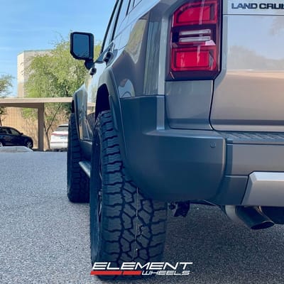 20 inch Raceline 159B Spike in Gloss Black on a 2024 Toyota Land Cruiser w/ Lift