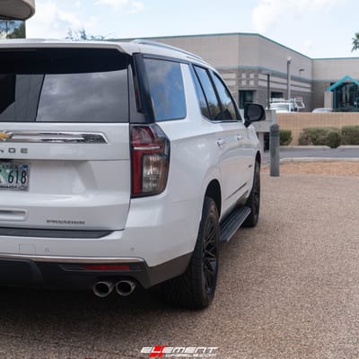 22 Inch Rotiform JDR in Matte Black on a 2021 Chevrolet Tahoe