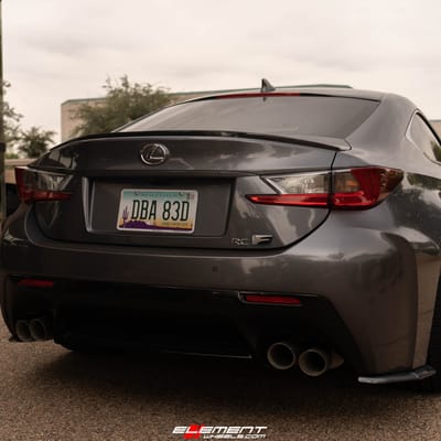 20 Inch Ferrada CM1 in Matte Graphite w/ Chrome Lip on a 2016 Lexus RC-F