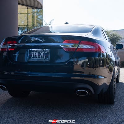 20 Inch Lexani CSS-15 in Gloss Black W/ Machined Tips on a 2012 Jaguar XF 5.0 Portfolio