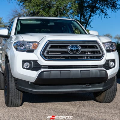16 Inch Fuel Off-Road Blitz D673 in Gloss Black Milled on a 2020 Toyota Tacoma