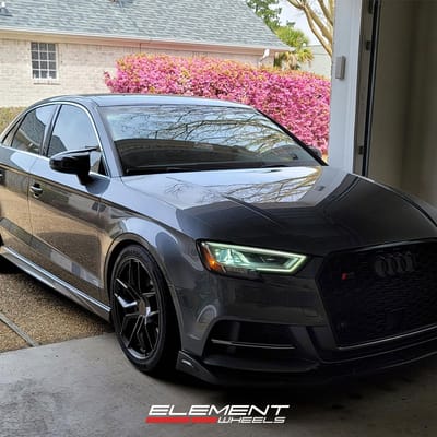 18 inch TSW Silvano Gunmetal on a 2017 Audi S3