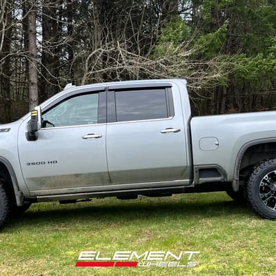 20 inch Fuel Off-Road Vapor in Matte Black w/ Gray Tint on a 2024 Chevrolet Silverado 3500HD