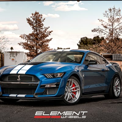 Staggered 20 Inch Variant Krypton on 2020 Ford Mustang GT500