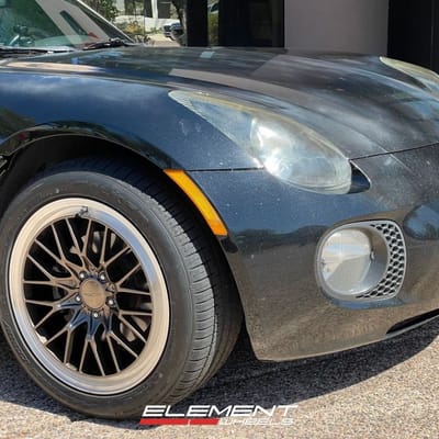 18 inch Ace Alloy AFF04 in Bronze w/ Machined Lip Raised Face on a 2008 Pontiac Solstice